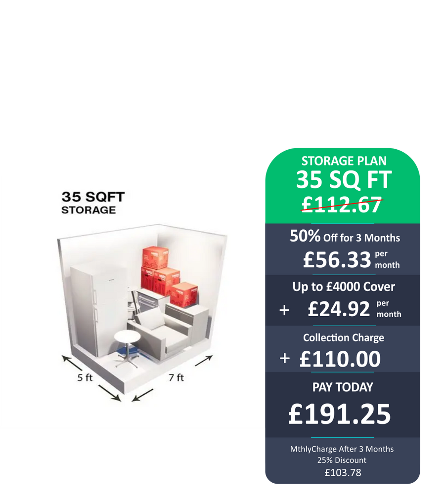 Storage Pod - 35 Sq Ft £4000 Cover